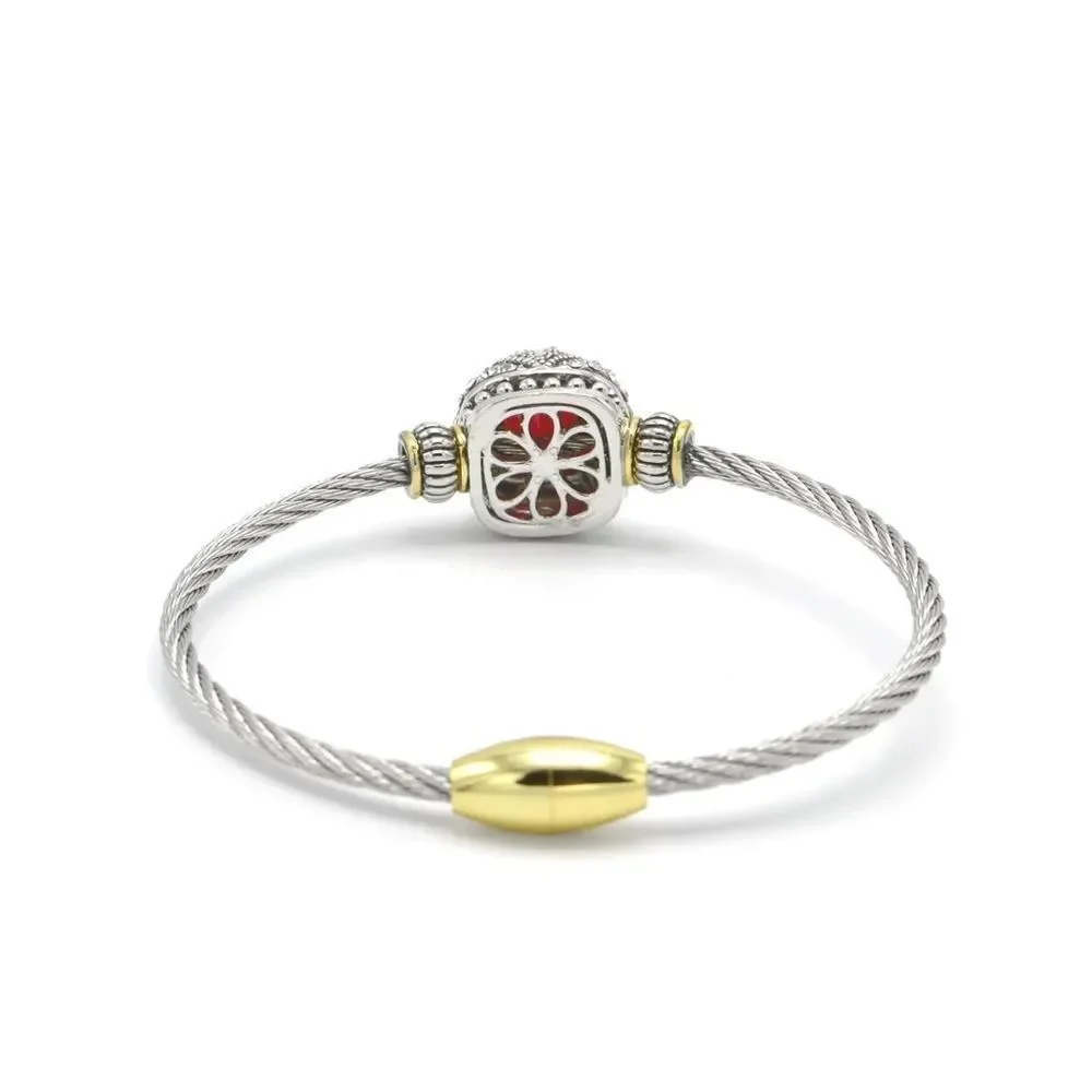 CABLE ROPE TWIST BRACELET